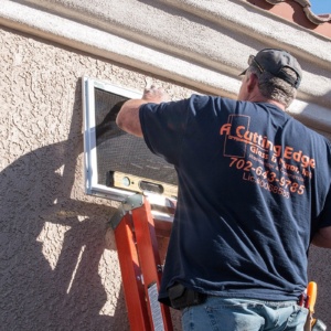 Close-up of Professional Guarda Screen Installer