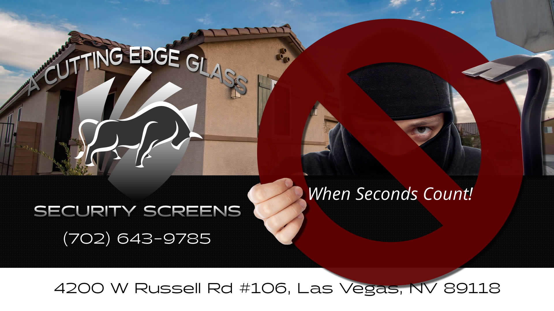 A Cutting Edge Glass & Security Screens Promo - Your Home Security Specialists